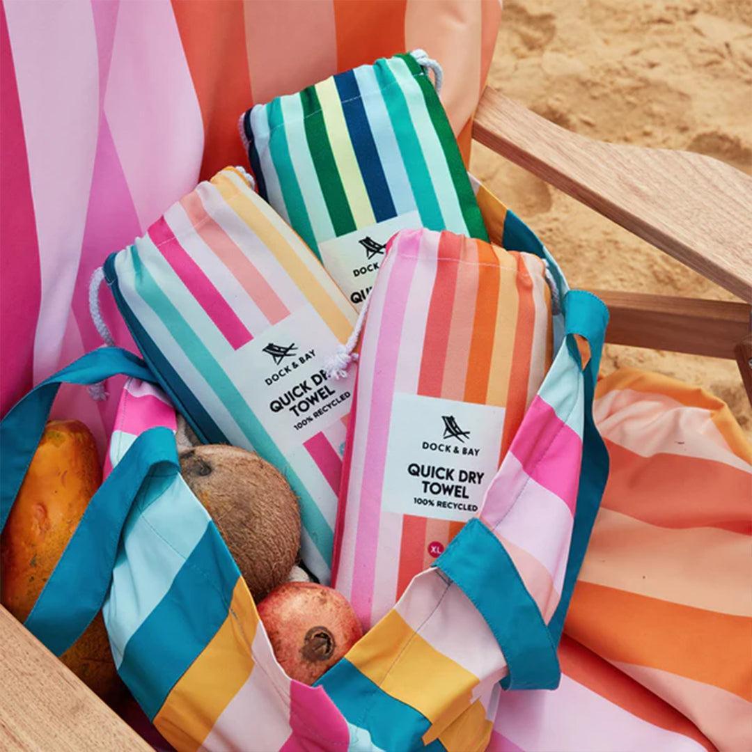 Dock & Bay Adults Beach Towel - Cool Lagoon