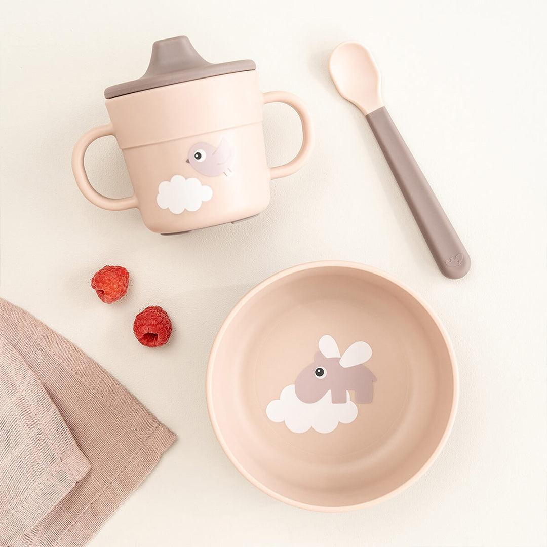 Done by Deer Foodie First Meal Set  - Powder - Happy Clouds