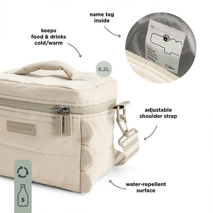 Done by Deer Quilted Insulated Bag - Croco Sand