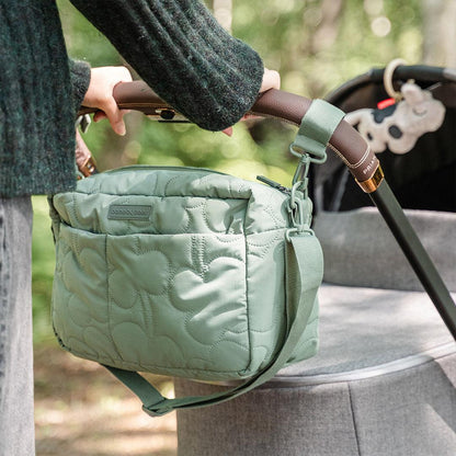 Done by Deer Quilted Stroller Bag - Green