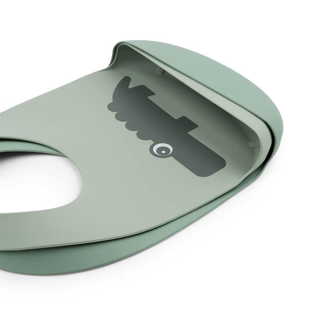 Done by Deer Silicone Bib 2-pack - Green - Croco