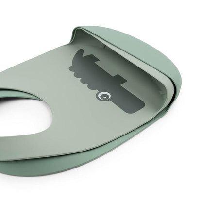 Done by Deer Silicone Bib 2-pack - Green - Croco