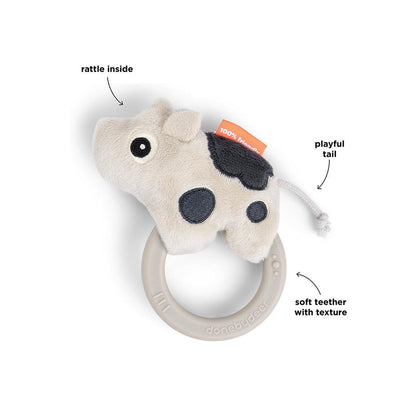 Done By Deer Sensory Rattle with Teether - Dotti Sand