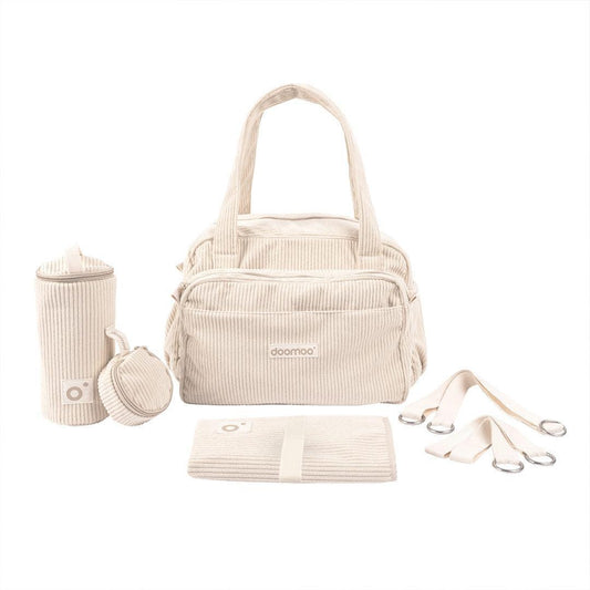 Doomoo Changing Bag - Fluffy Corduroy Beige