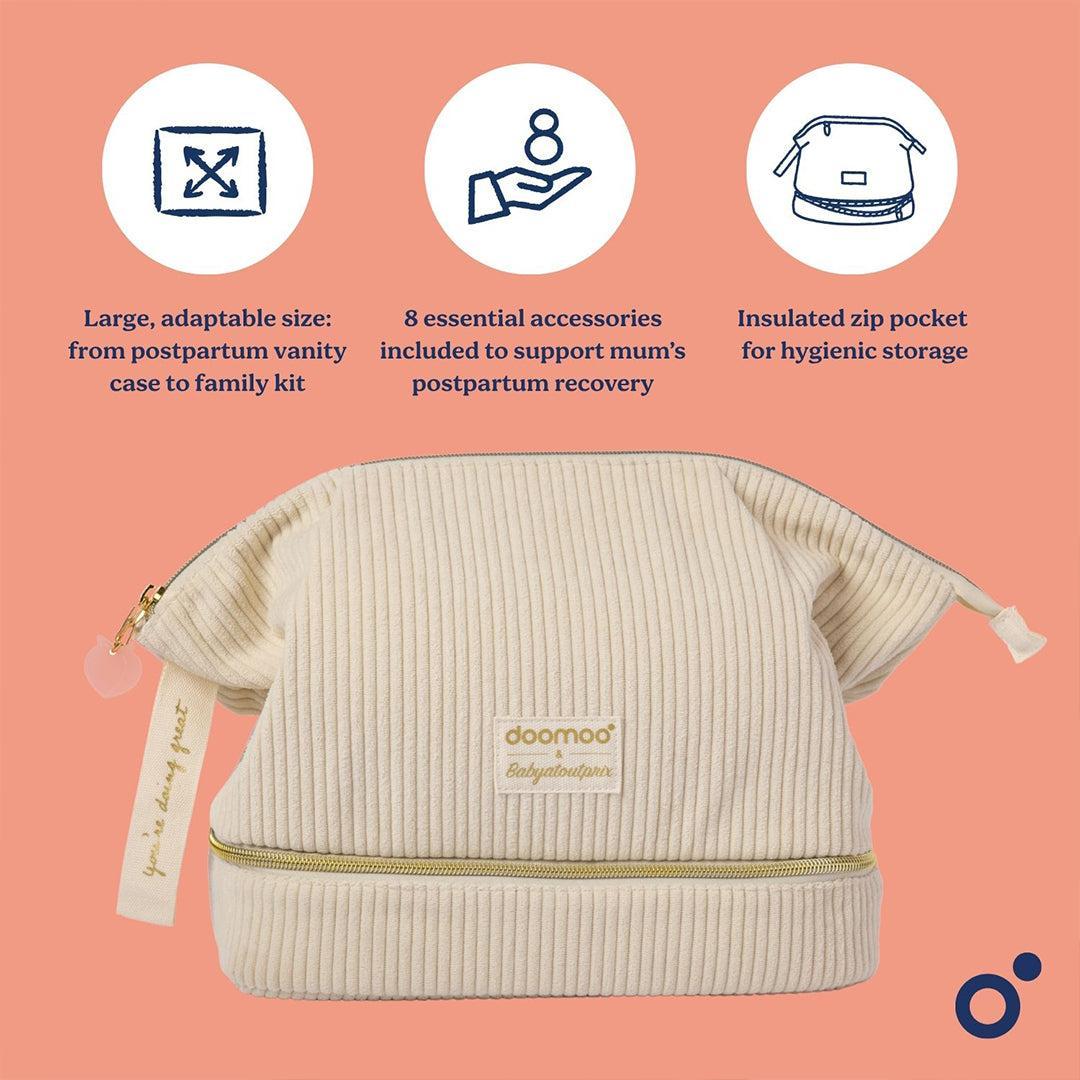 Doomoo Vanity - Post Partnum/Hospital Bag Kit - Cream