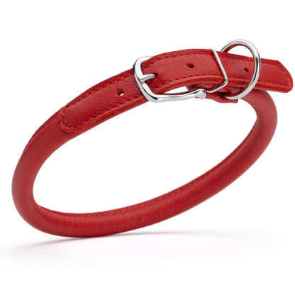 Dogline - Soft Leather Round Collar