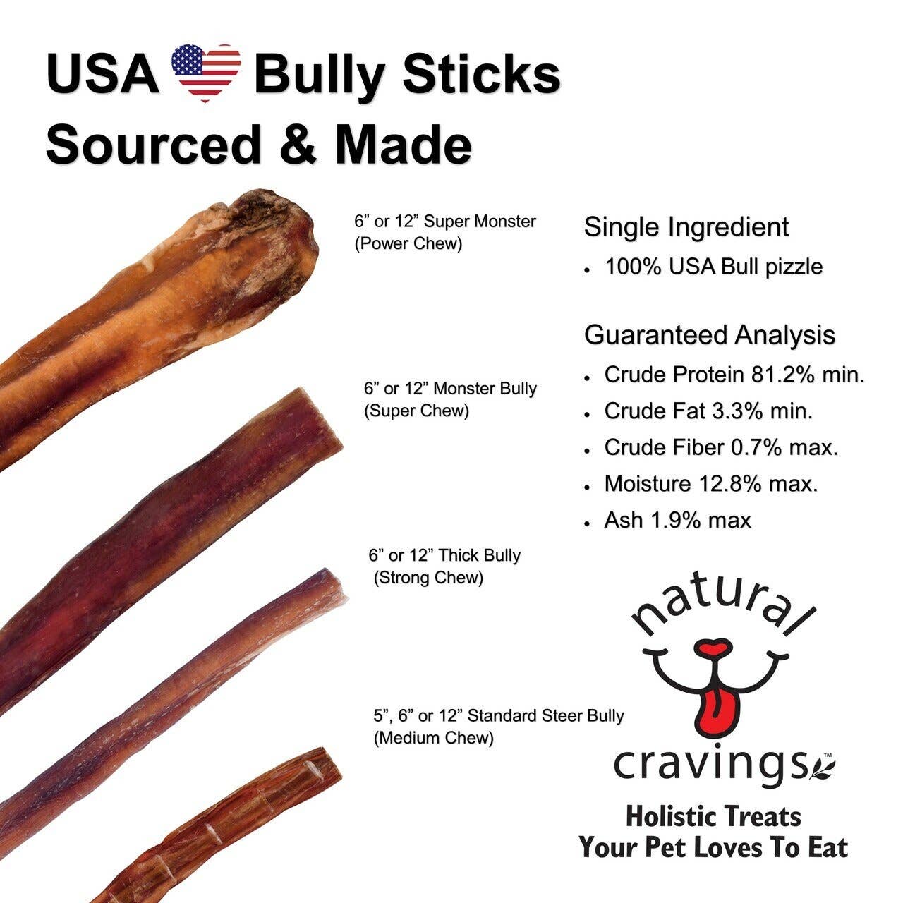 Bully Stick Super Monster USA 6"