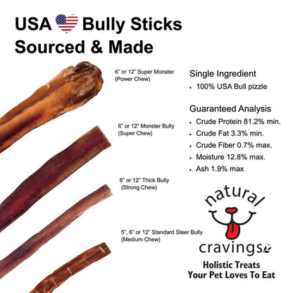 Bully Stick Super Monster USA 6"