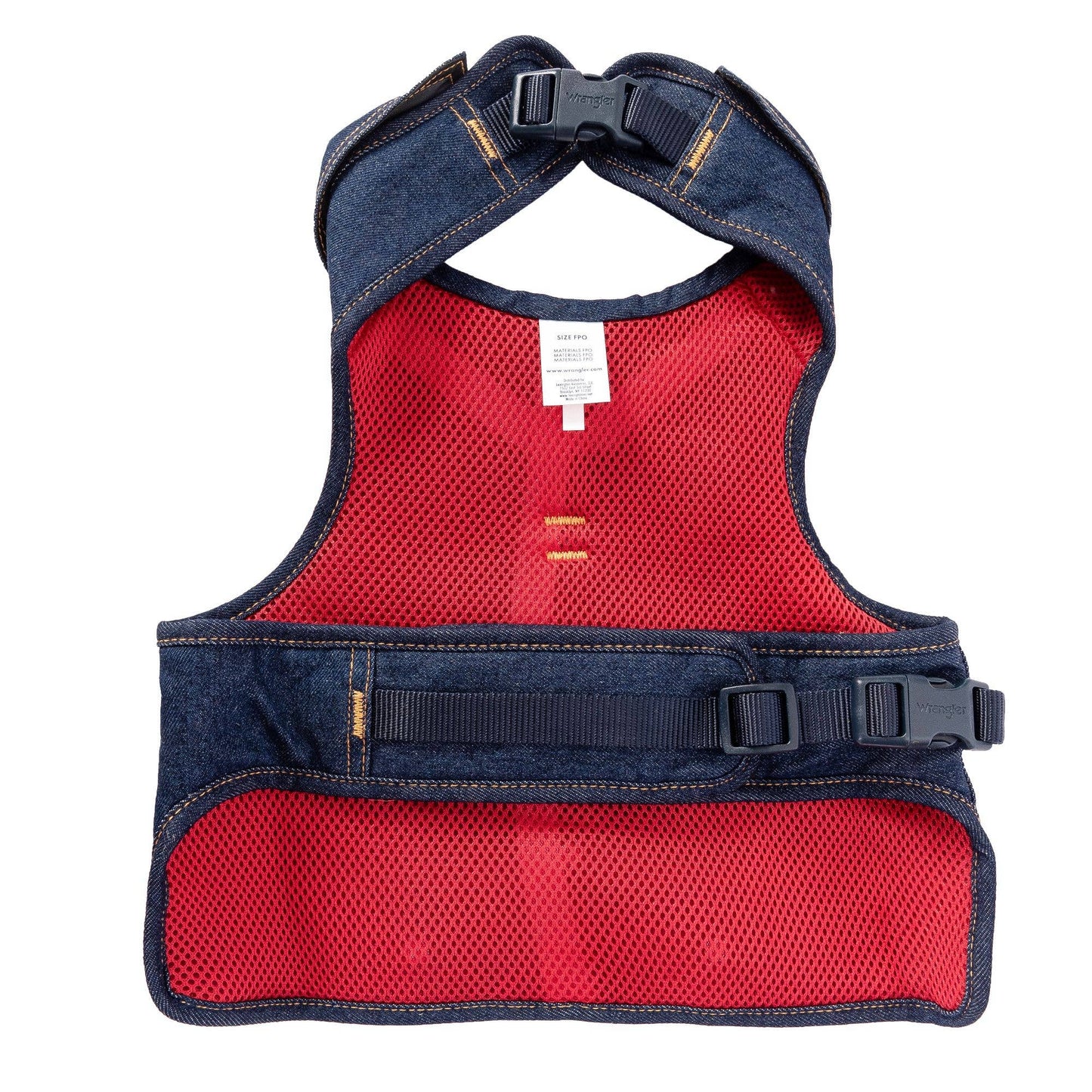 Lexington Pet & Wrangler Pet - Wrangler Denim Vest Harness Dark Wash