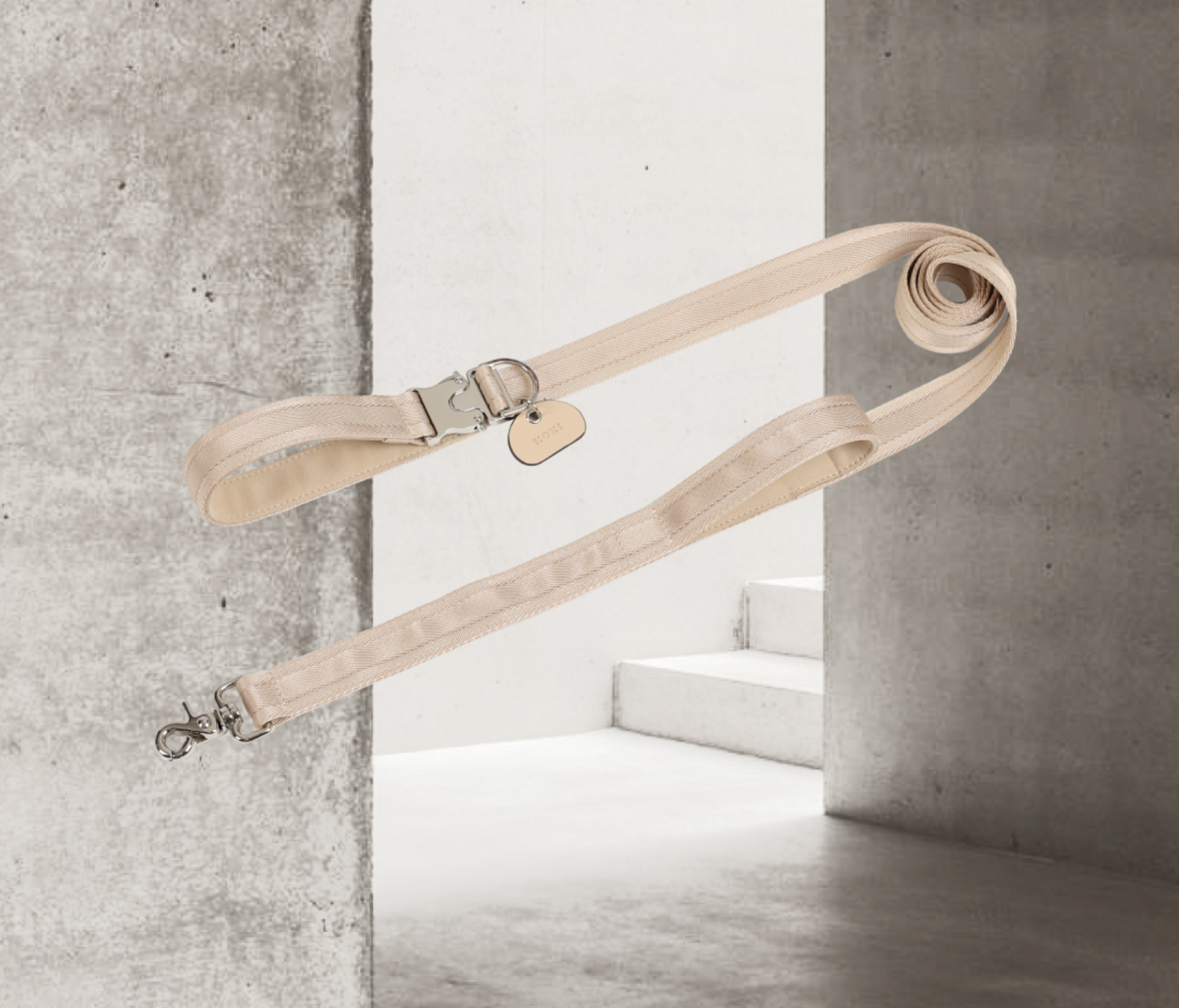 Hozi - Saddle Hands-free Leash : Beige