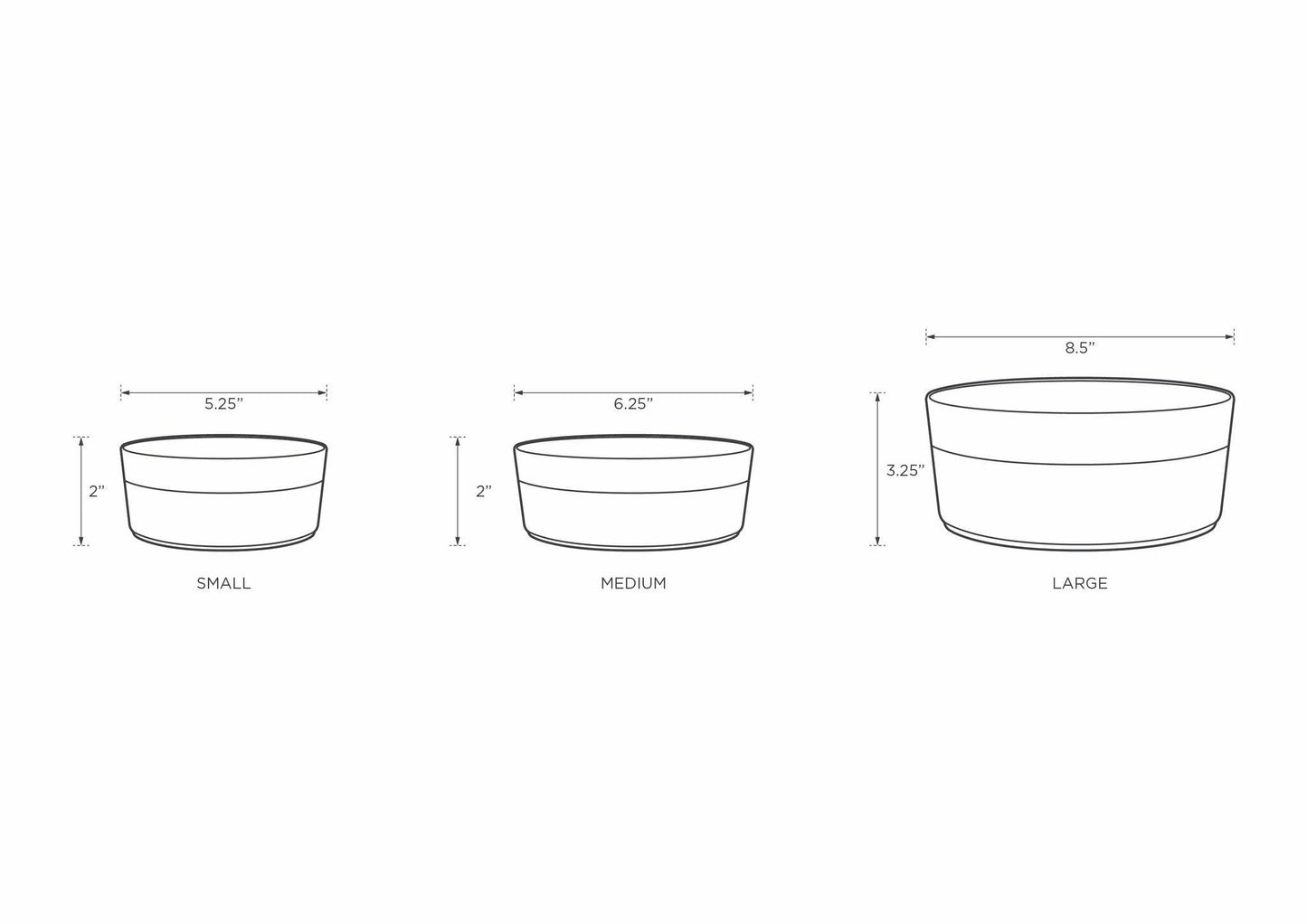 Park Life Designs - Grey Water Pet Bowl
