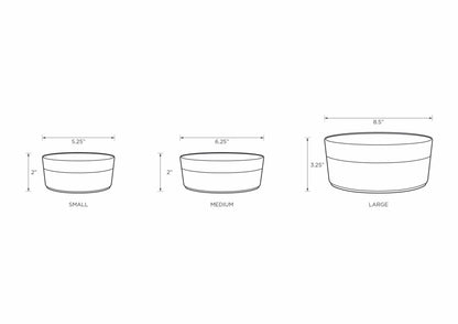 Park Life Designs - Grey Water Pet Bowl