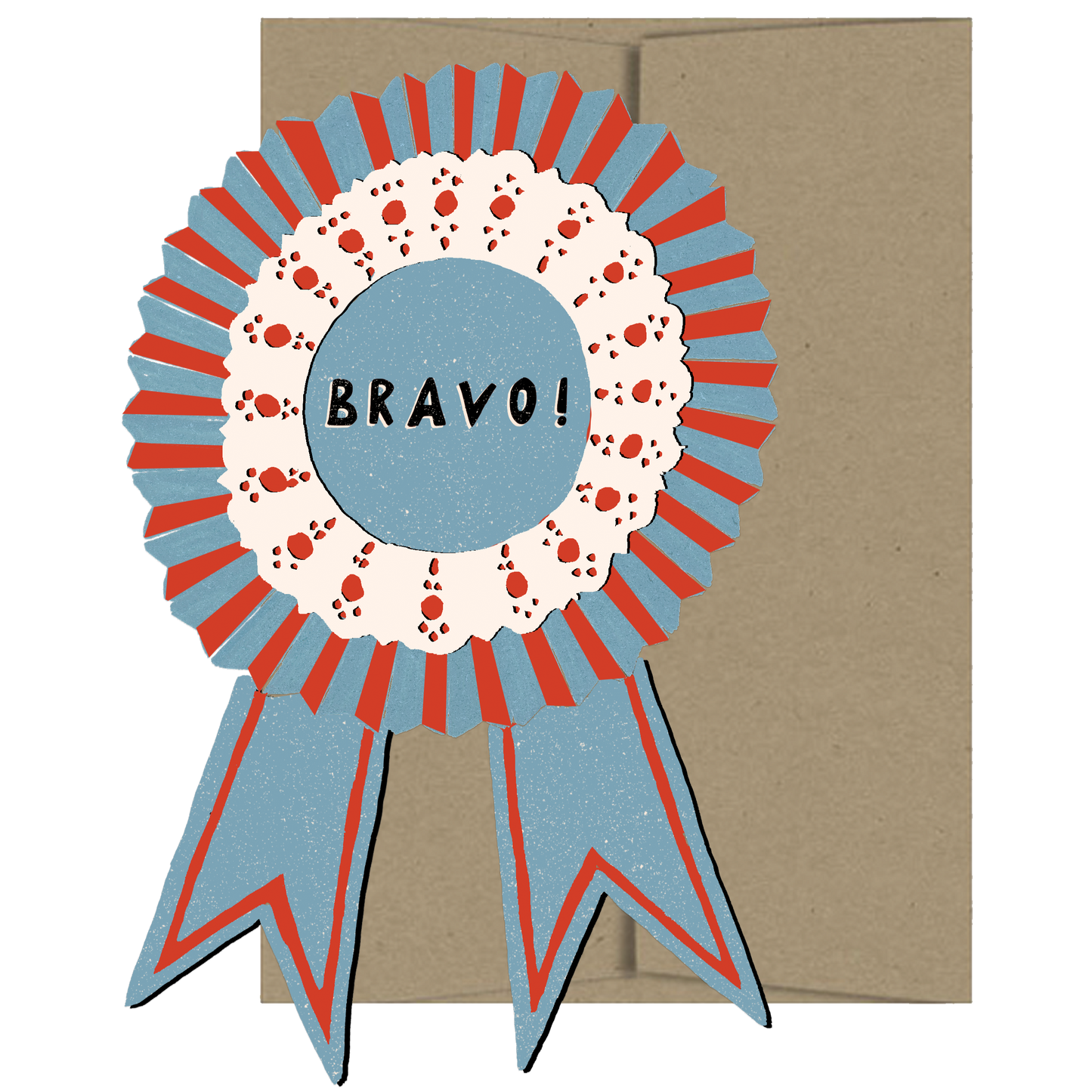 Bravo Medallion - Die Cut Card