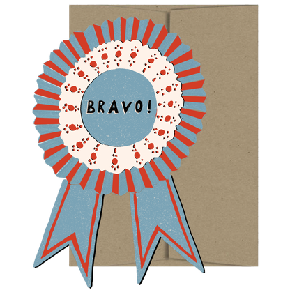 Bravo Medallion - Die Cut Card