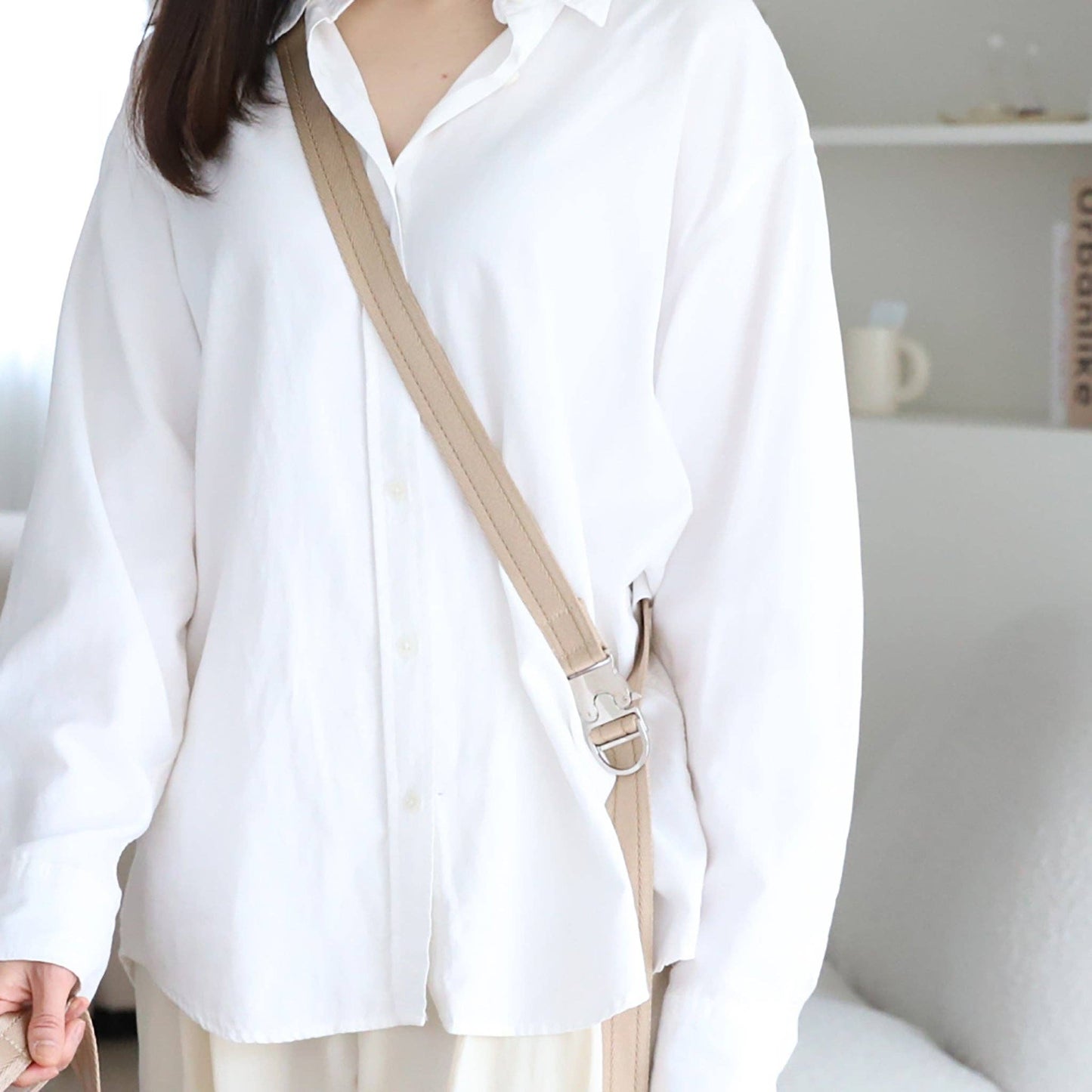 Hozi - Saddle Hands-free Leash : Beige