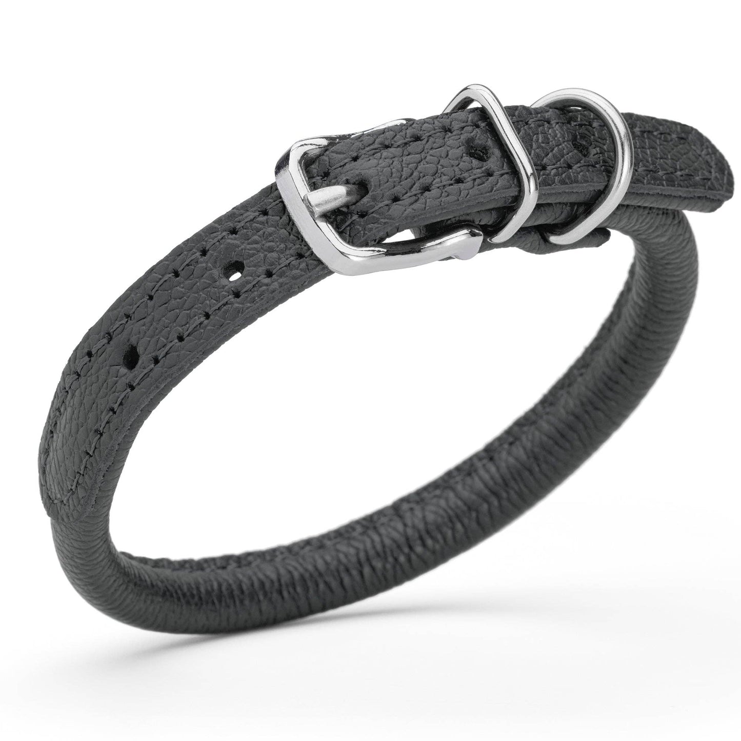 Dogline - Soft Leather Round Collar