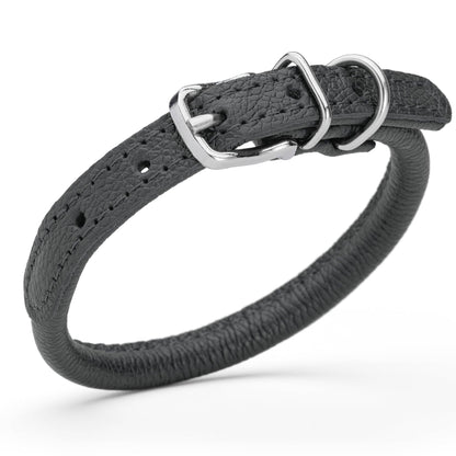 Dogline - Soft Leather Round Collar