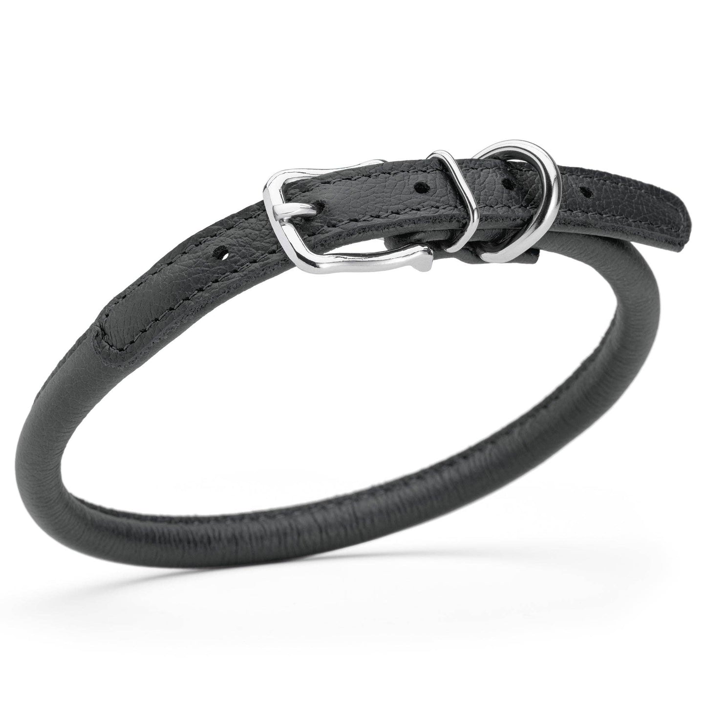 Dogline - Soft Leather Round Collar