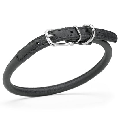 Dogline - Soft Leather Round Collar