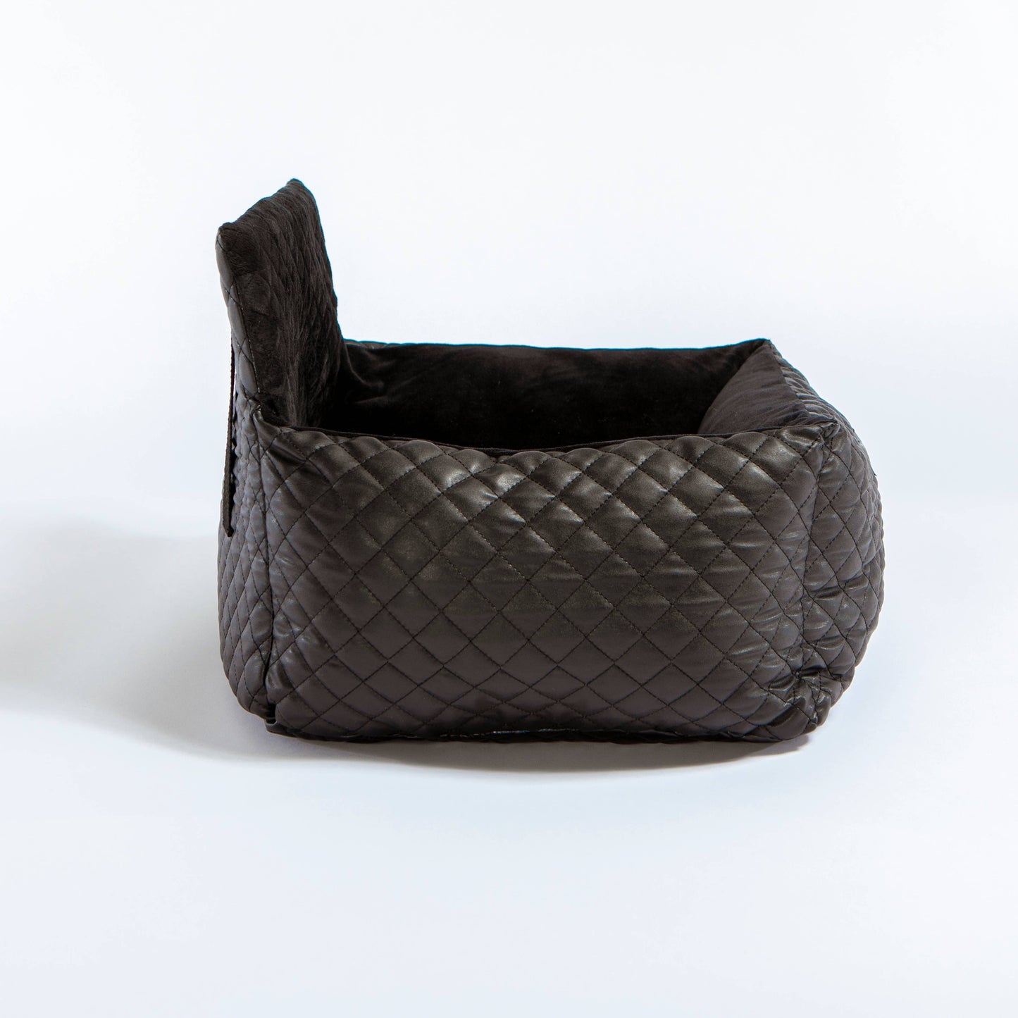 Nandog Pet Gear Florida Authorized Reseller - NANDOG Car Seat Quilted Vegan Leather BLACK