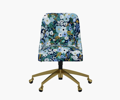 Oxford Desk Chair - Garden Party Blue