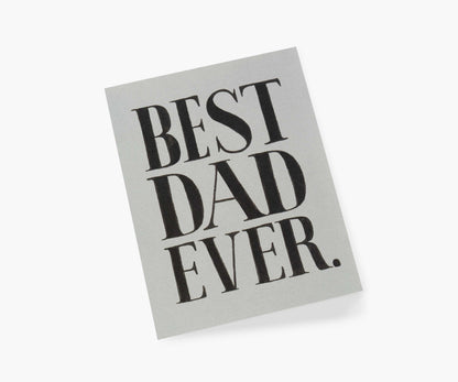 Best Dad Ever Father's Day Card - Single Card