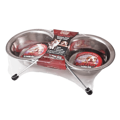 Loving Pets Stainless Steel Double Diner
