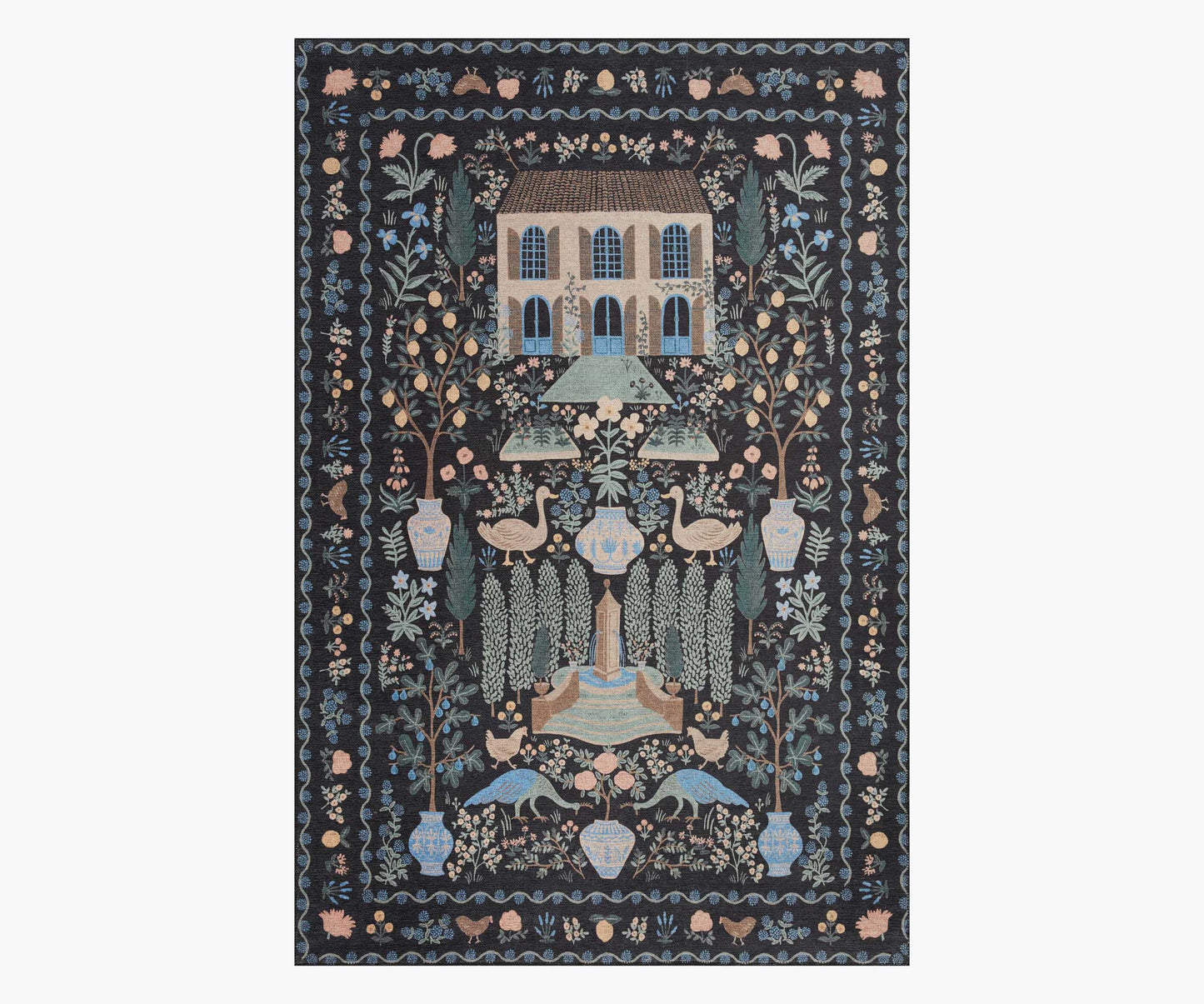Menagerie Camont Printed Rug - Black