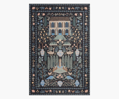 Menagerie Camont Printed Rug - Black