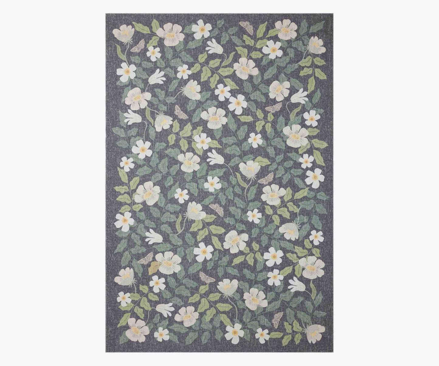 Cotswolds Primrose Power Loomed Rug - Charcoal