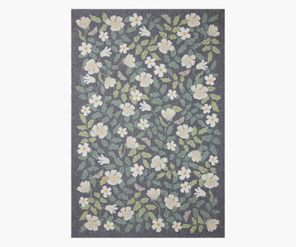 Cotswolds Primrose Power Loomed Rug - Charcoal
