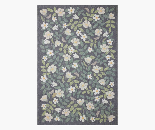 Cotswolds Primrose Power Loomed Rug - Charcoal