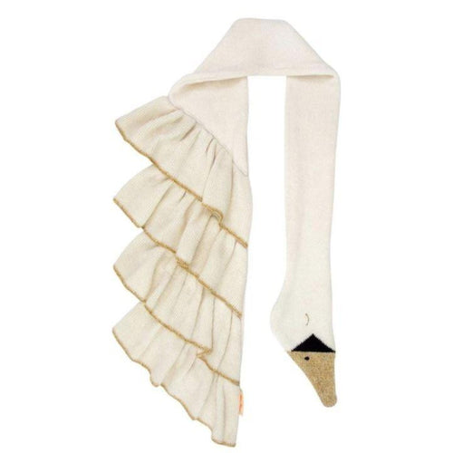 Knitted Swan Scarf
