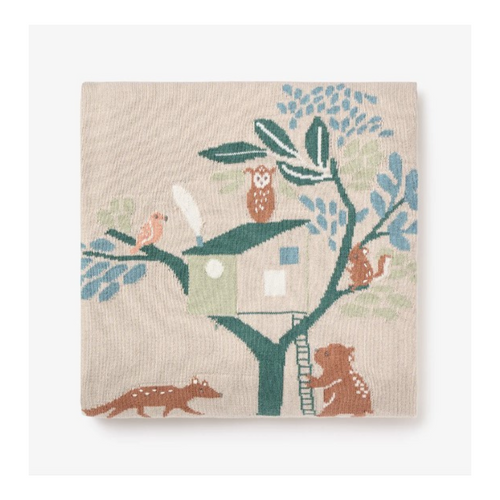 Treehouse Forest Knit Blanket