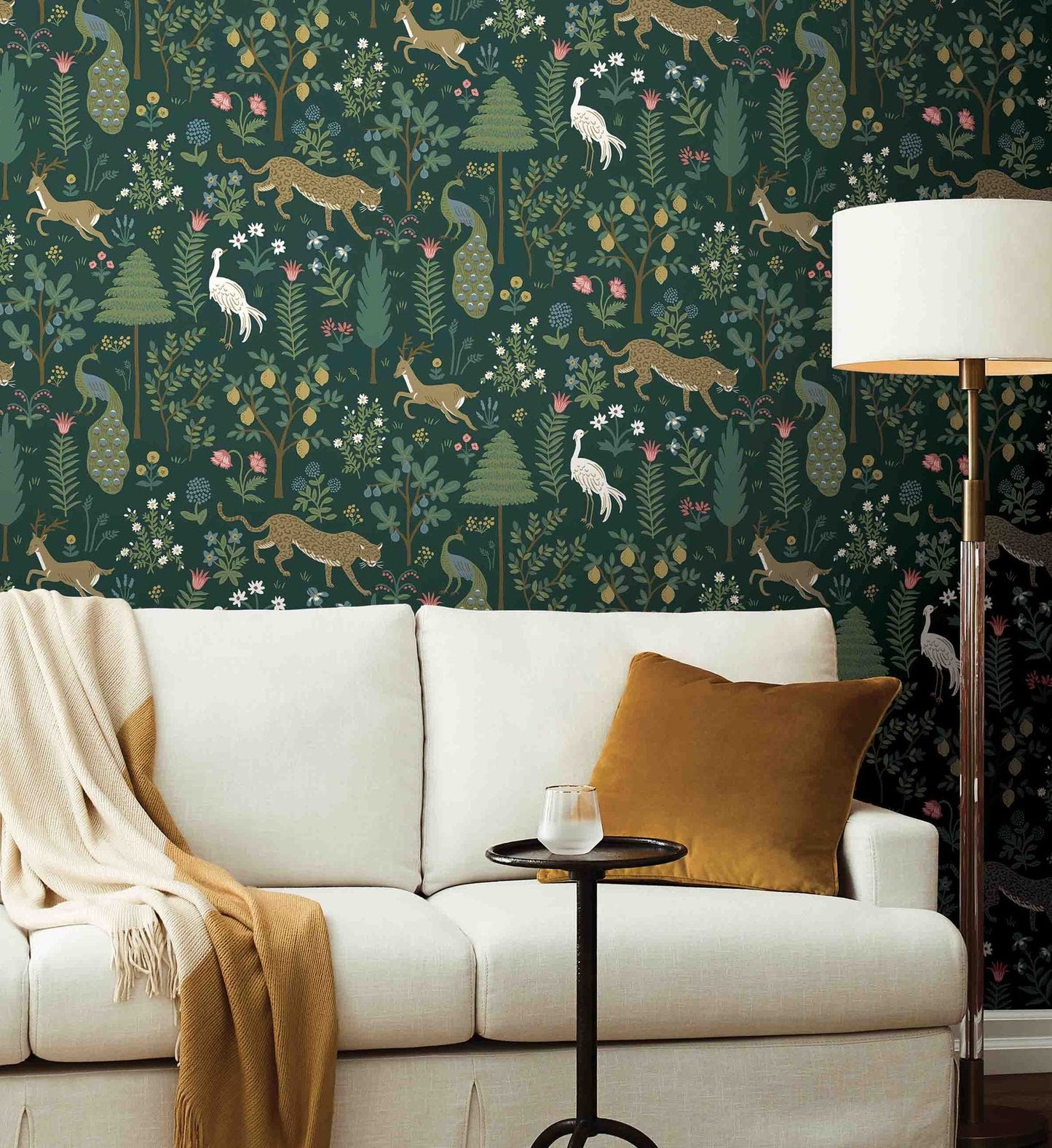 Menagerie Wallpaper - Emerald