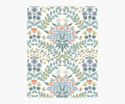 Bramble Wallpaper Sample - White