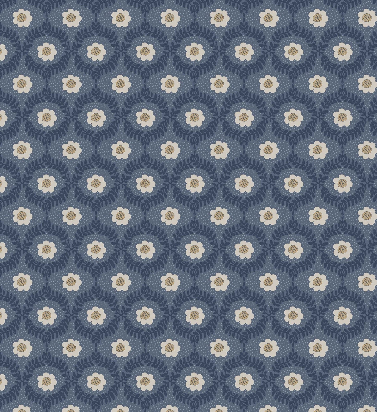 Emma Wallpaper - Navy