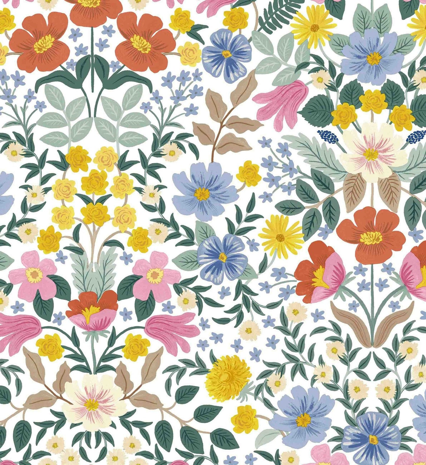 Bramble Garden Peel & Stick Wallpaper - White