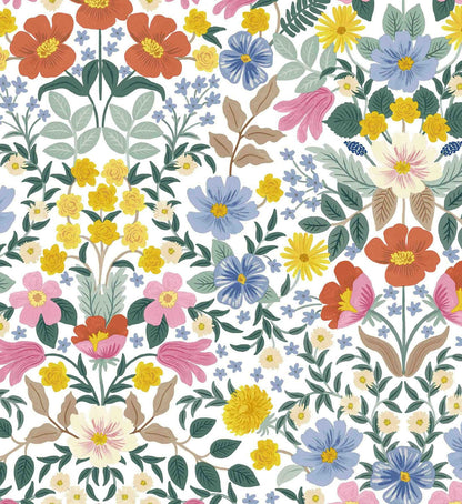 Bramble Garden Peel & Stick Wallpaper - White