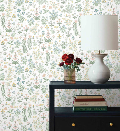Menagerie Garden Peel & Stick Wallpaper - Blush Multi